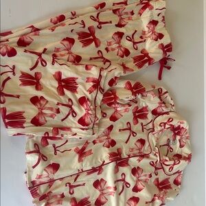 Wonder Nation Red and Cream Kids Pajama Set